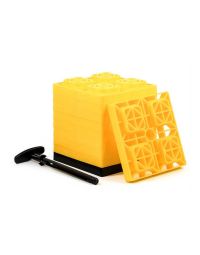 Camco FasTen Camper / RV Leveling Blocks - Yellow, 10-Pack